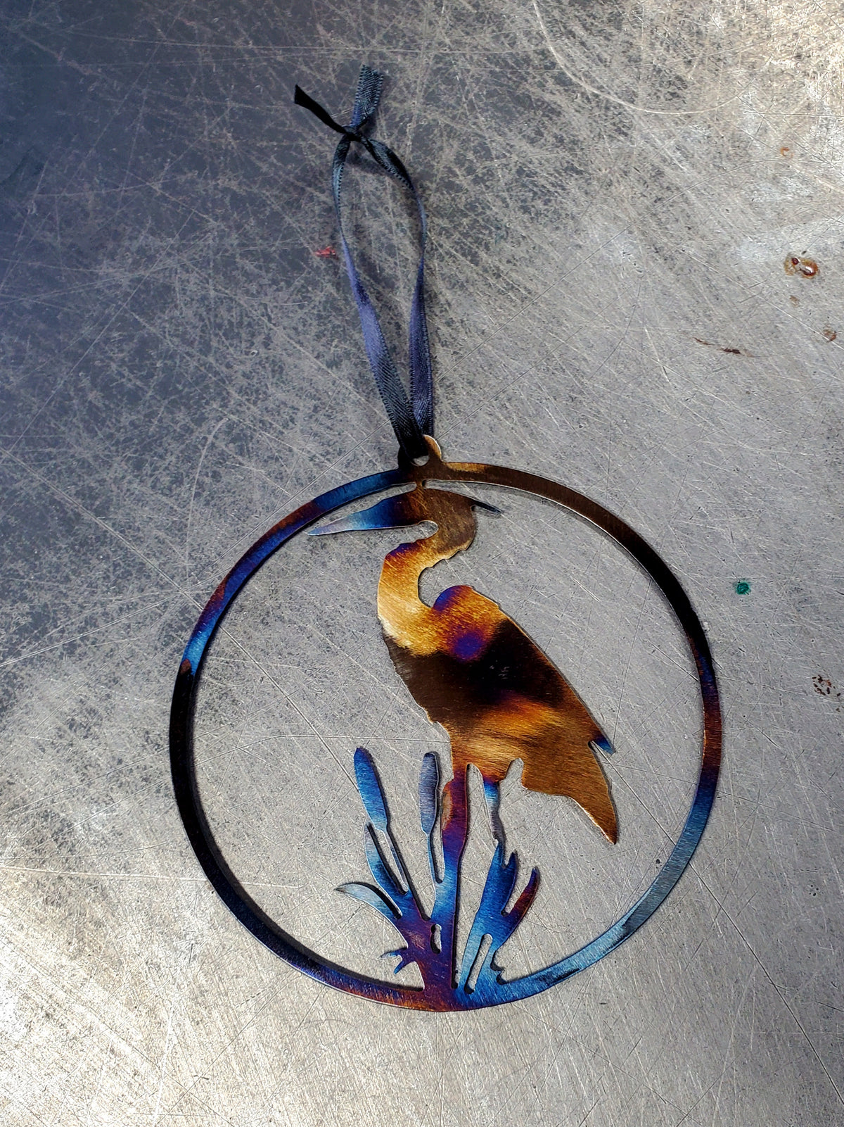 Blue Heron Ornament #1