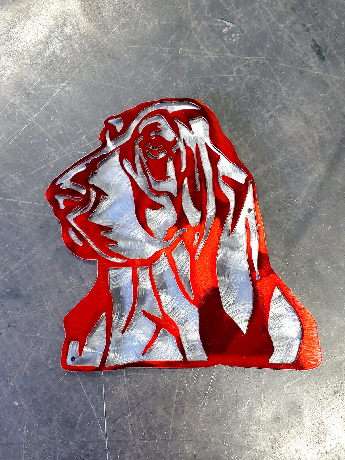 Basset Hound Metal Wall Art