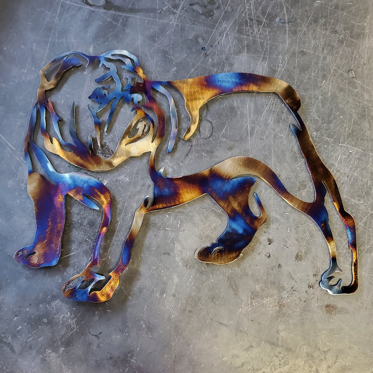 Bulldog Metal Wall Art