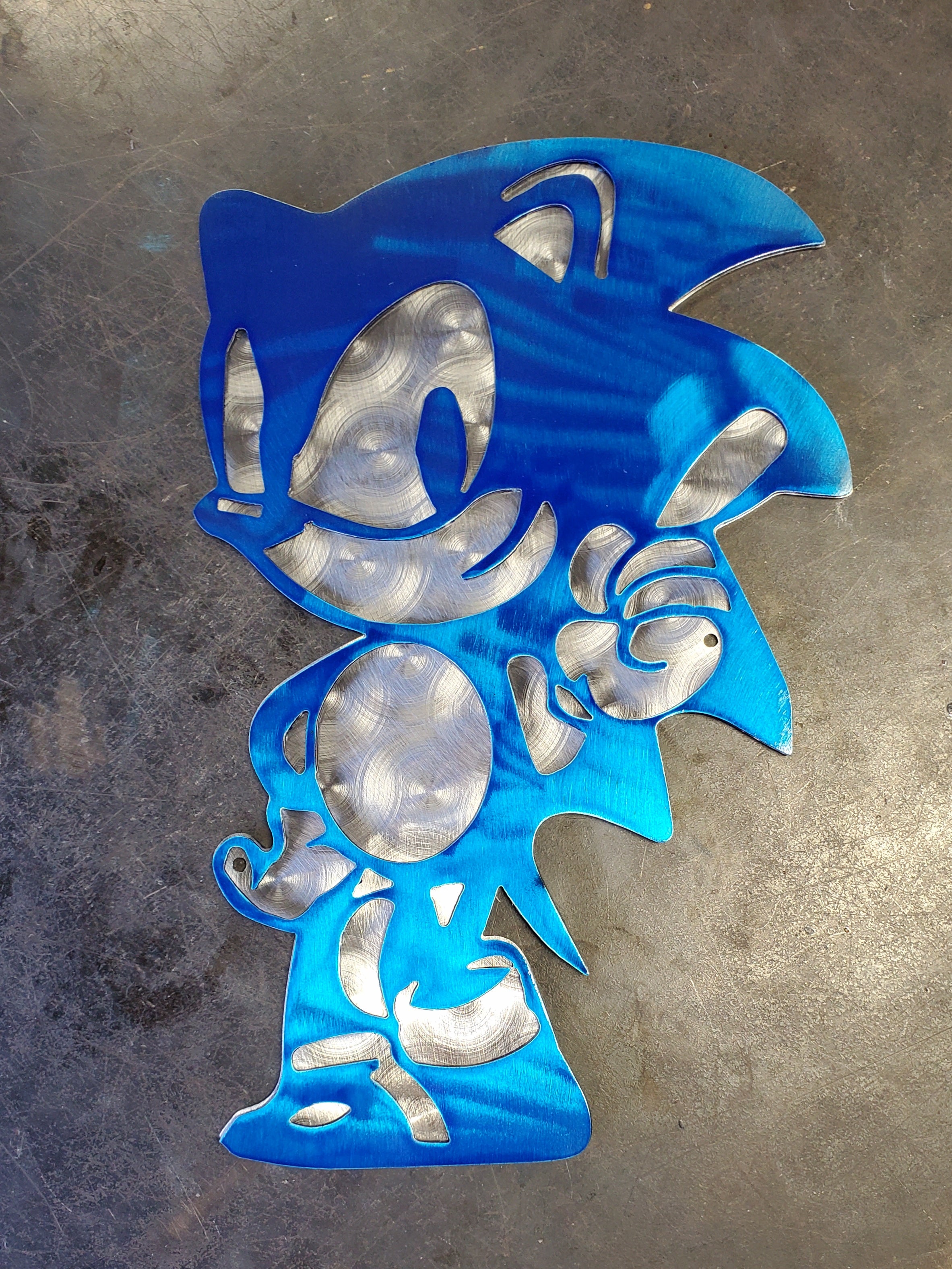 Sonic the Hedgehog Metal Art