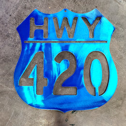 Highway 420 Metal Wall Art