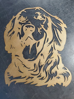Golden Retriever Metal Wall Art
