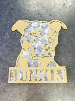 Pitbull Metal Wall Art