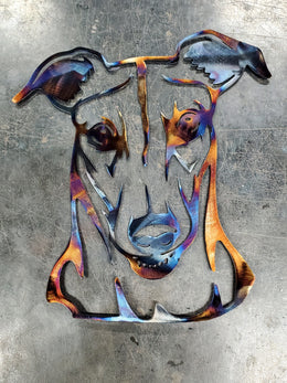 Greyhound Metal Wall Art
