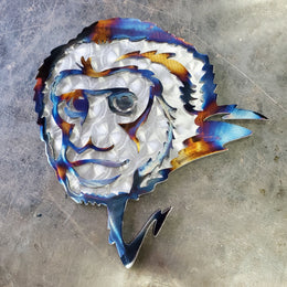 Capuchin Monkey Metal Wall Art