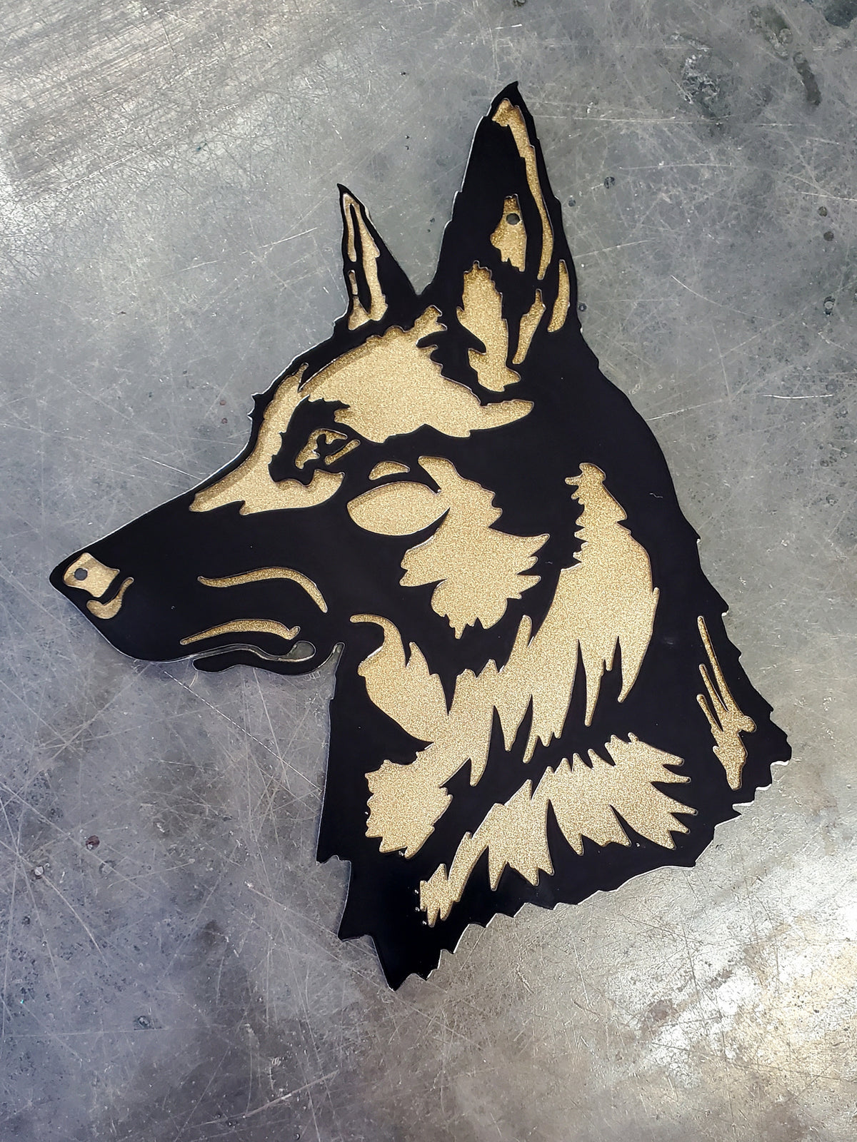 Belgian Malinois Metal Wall Art #1