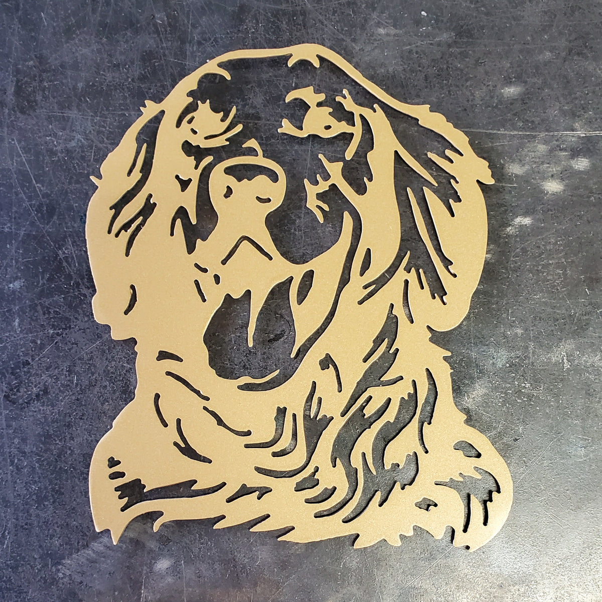 Golden Retriever Metal Wall Art #2