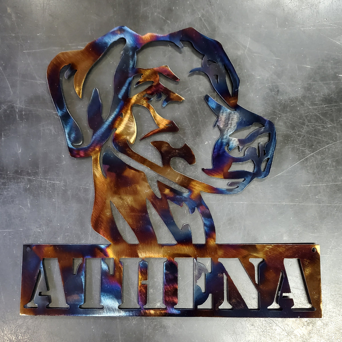 Doberman Pinscher Metal Wall Art