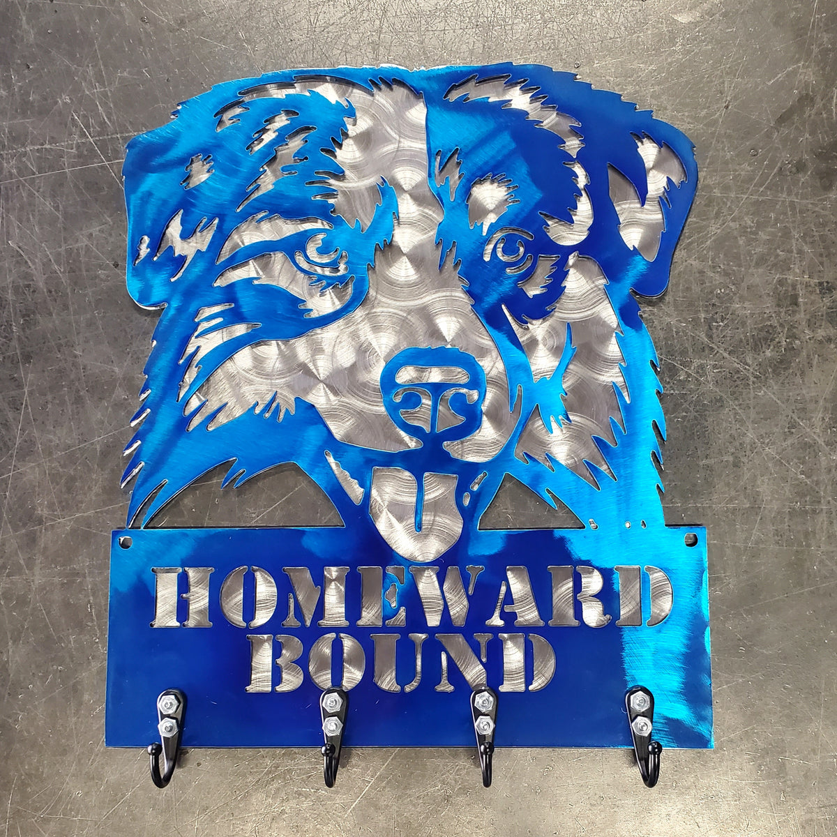 Australian Shepherd Key & Leash Hanger