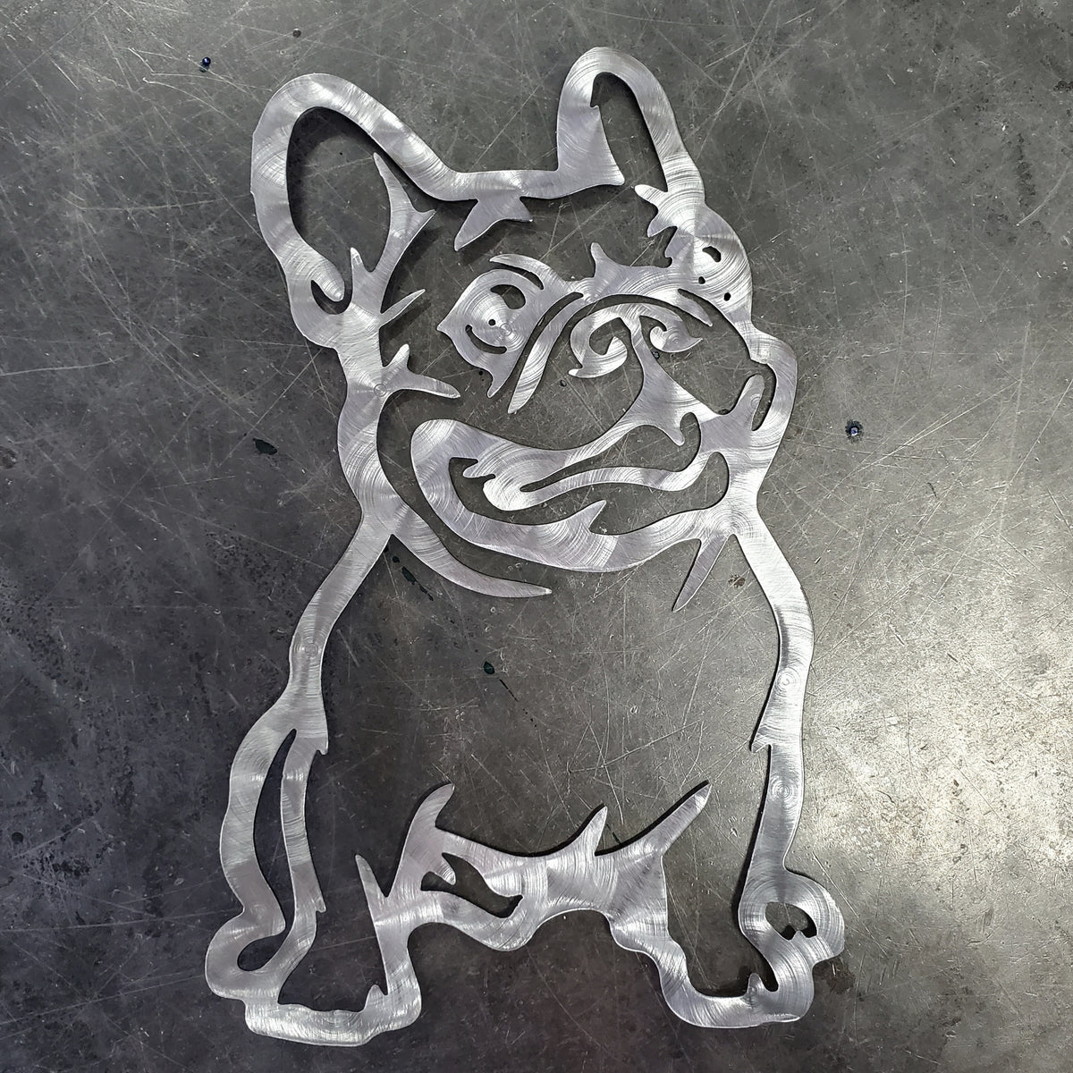 French Bulldog Metal Wall Art