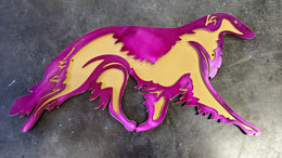 Borzoi Metal Wall Art