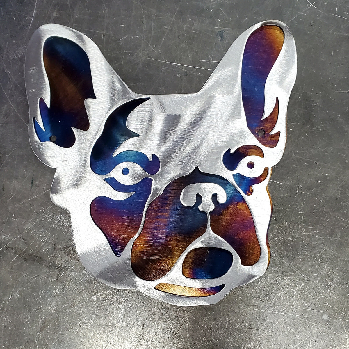 French Bulldog Metal Wall Art