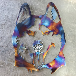 Husky Metal Wall Art