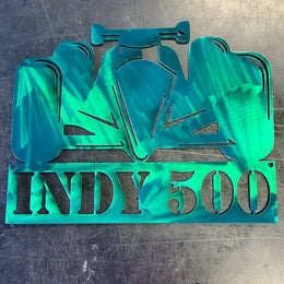Indy 500 Metal Wall Art