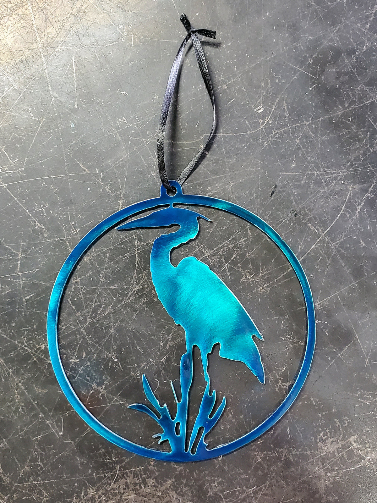 Blue Heron Ornament #1