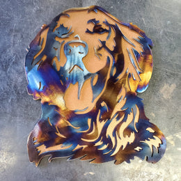 Golden Retriever Metal Wall Art