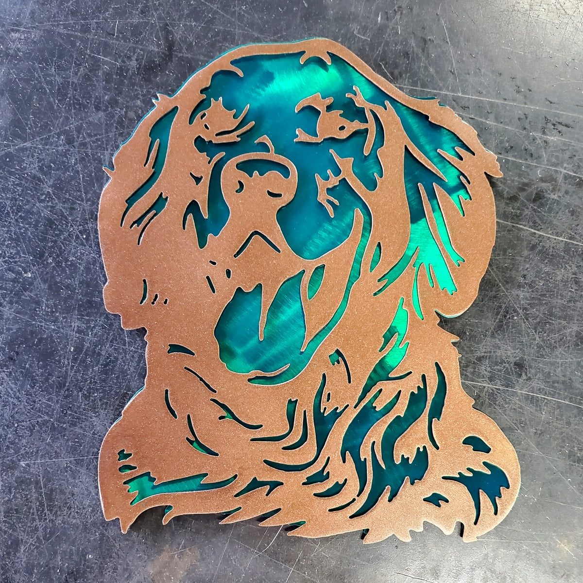 Golden Retriever Metal Wall Art #2