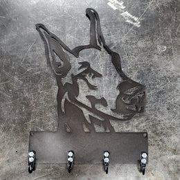 Doberman Pinscher Key & Leash Hanger