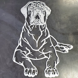 Mastiff Metal Wall Art