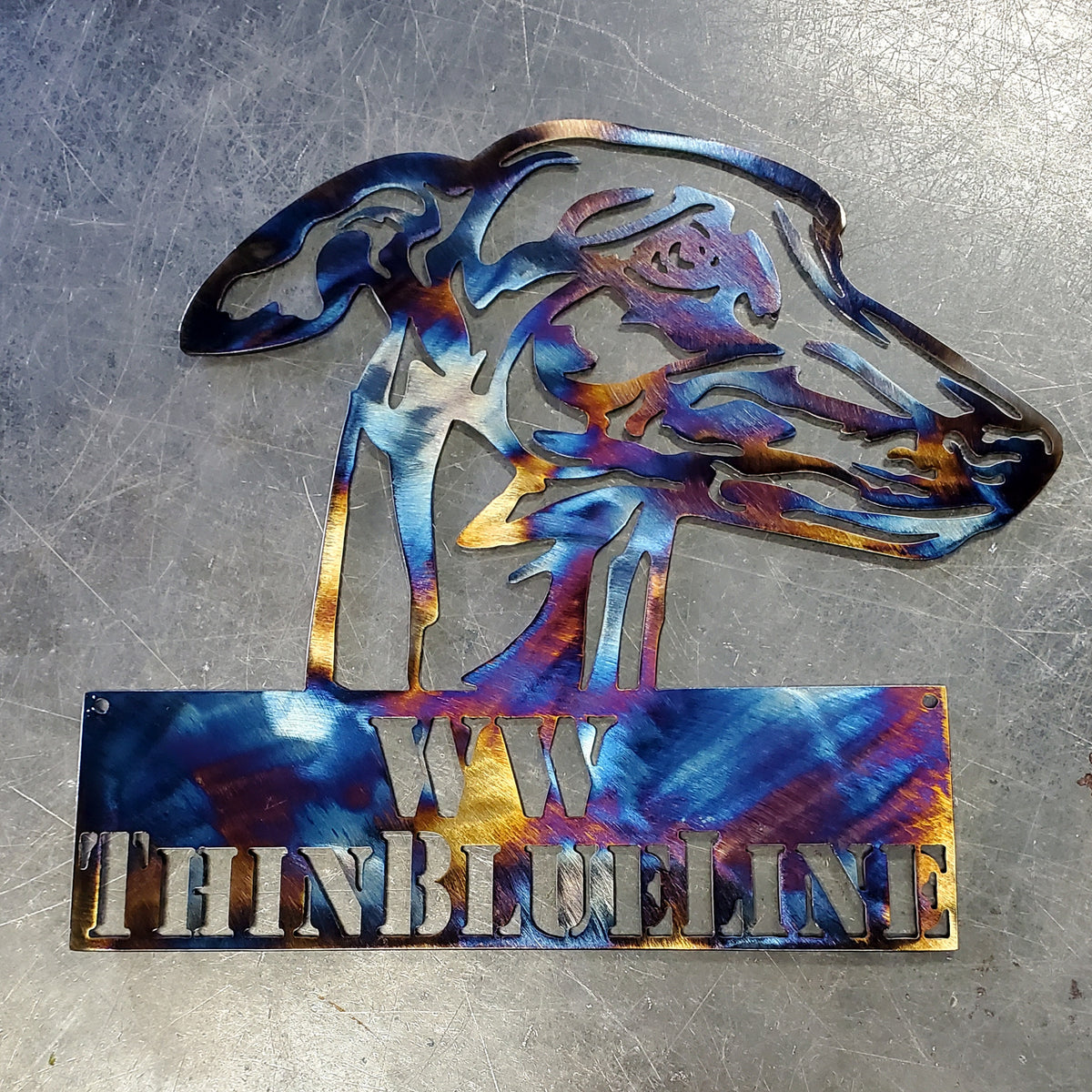 Greyhound Metal Wall Art