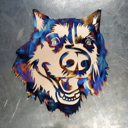 Husky Metal Wall Art