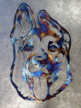 German Shepherd Metal Wall Art