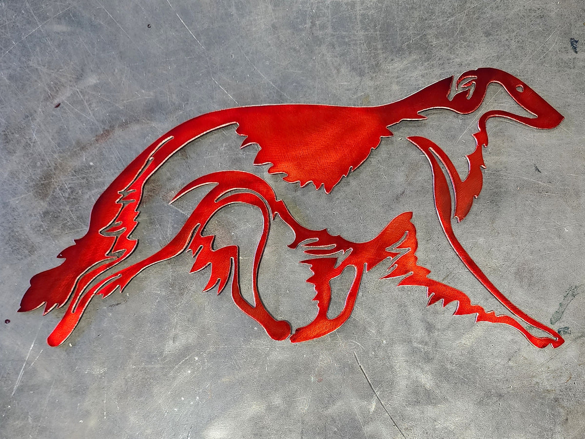 Borzoi Metal Wall Art #2