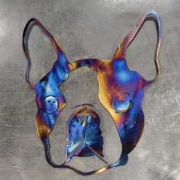 Boston Terrier Metal Wall Art