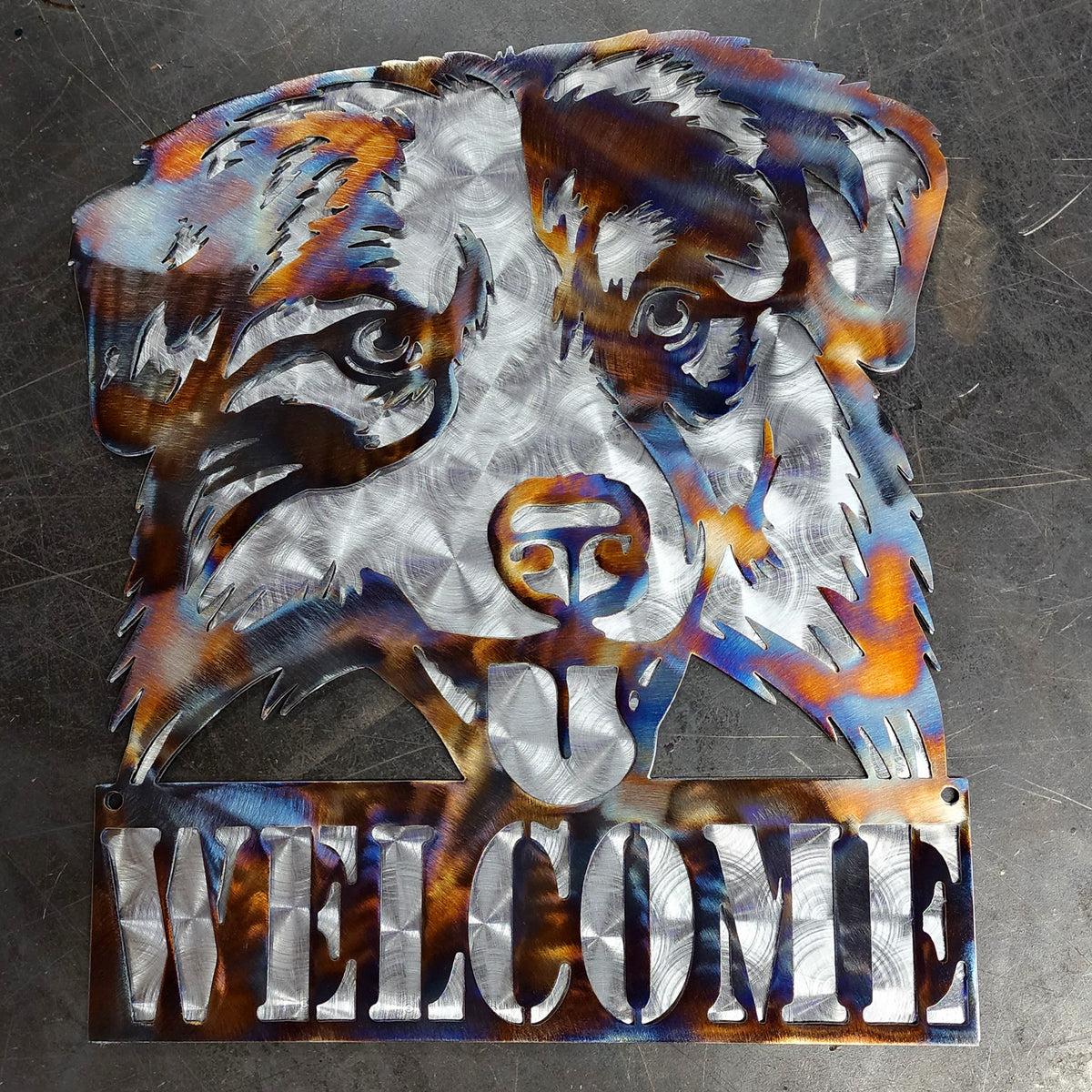 Australian Shepherd Metal Wall Art