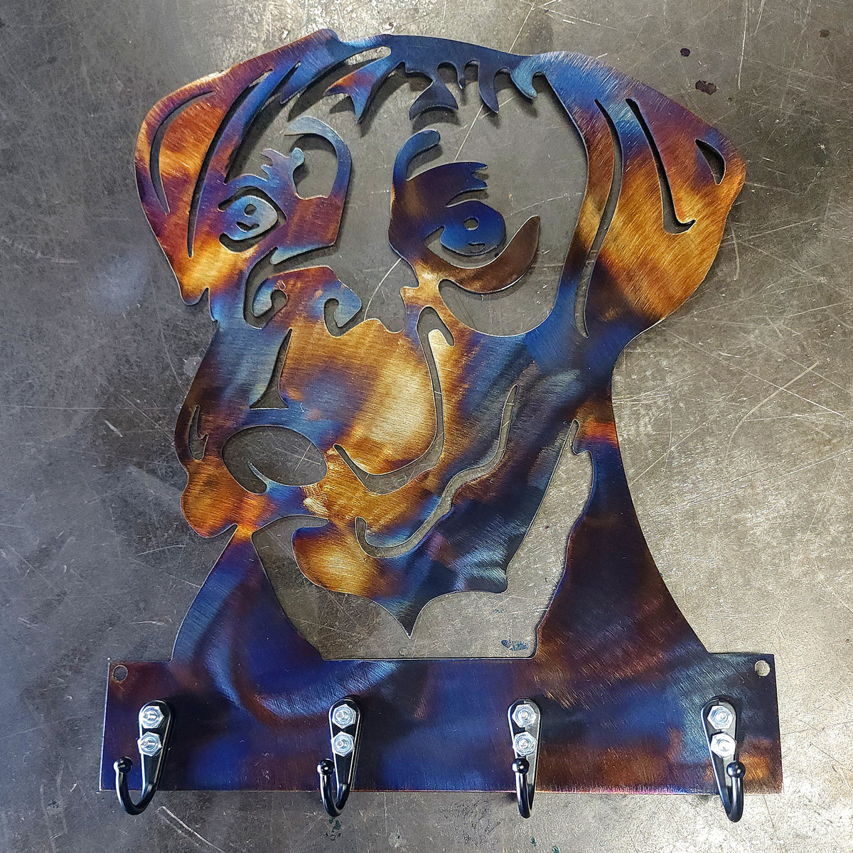 Boxer Key & Leash Hanger #1