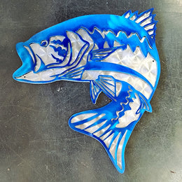 Largemouth Bass Metal Wall Art