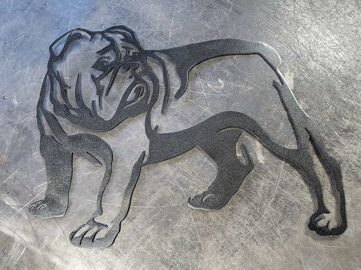 Bulldog Metal Wall Art
