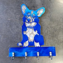 Corgi Docked Tail Key & Leash Hanger