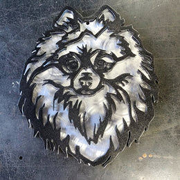 Pomeranian Metal Wall Art