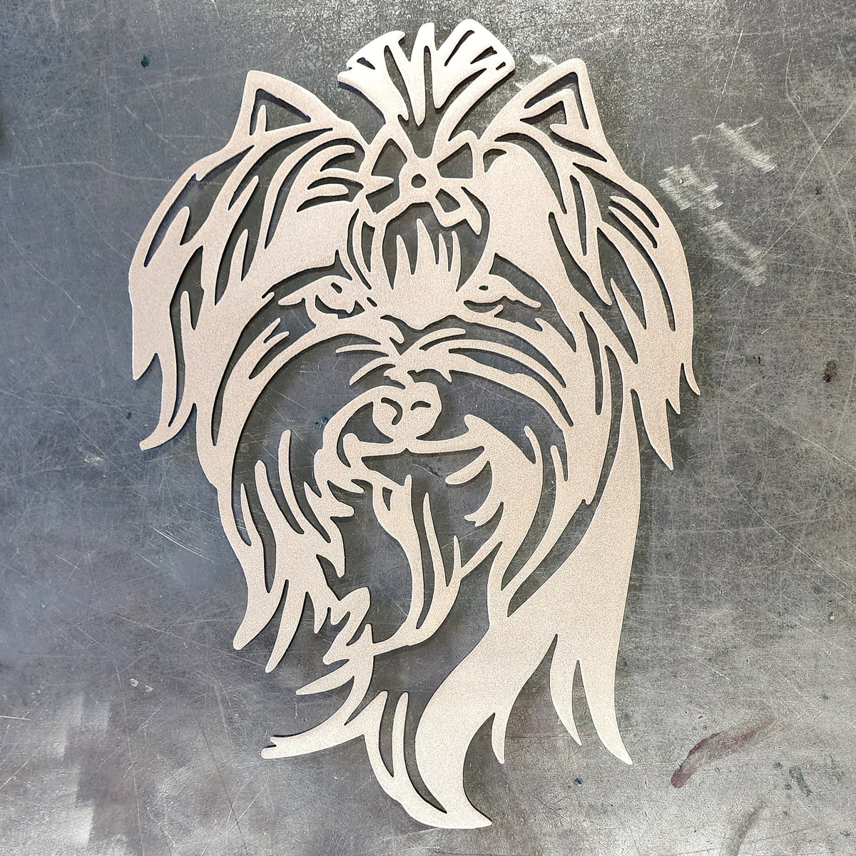Yorkie Metal Wall Art