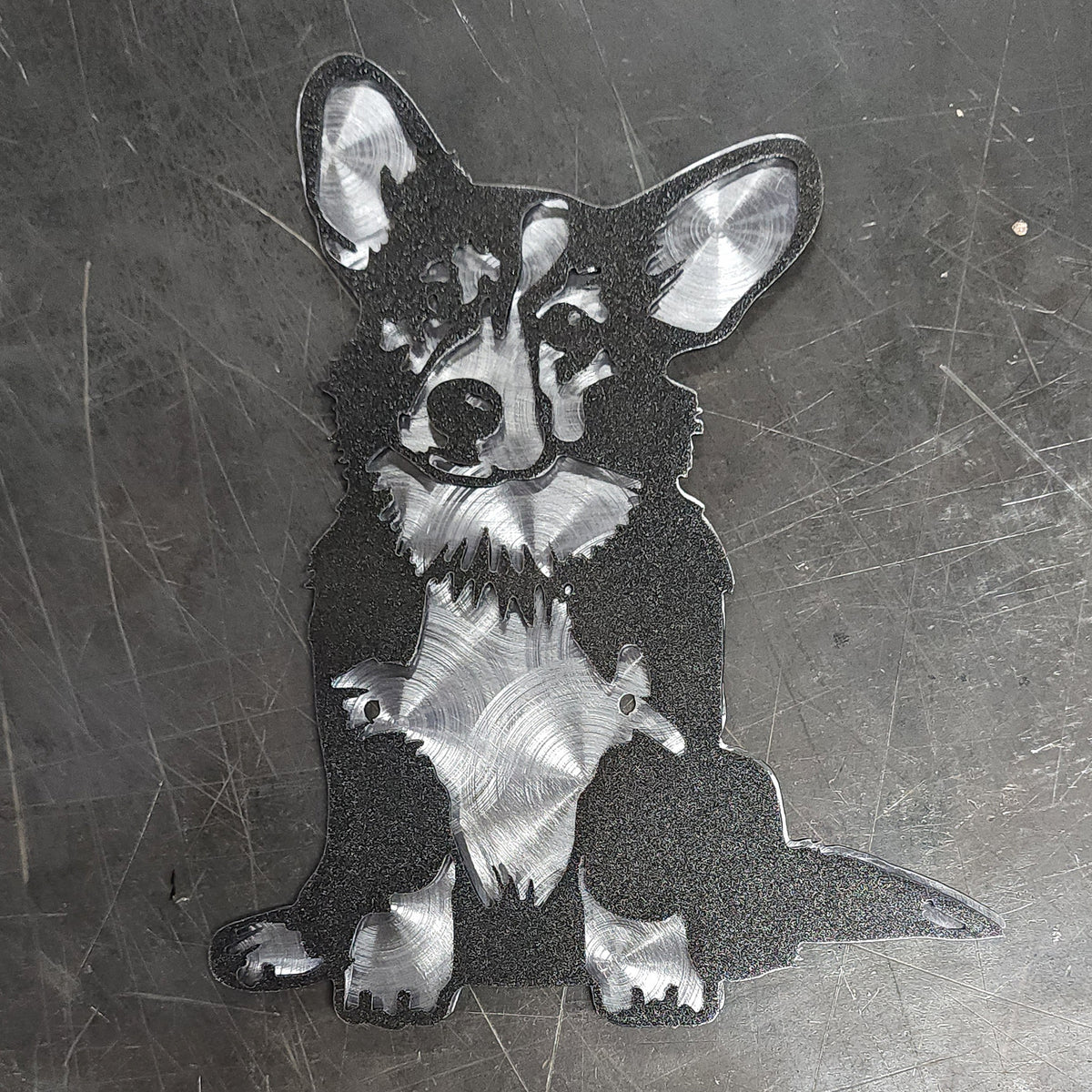 Corgi Metal Wall Art