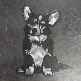 Corgi Metal Wall Art