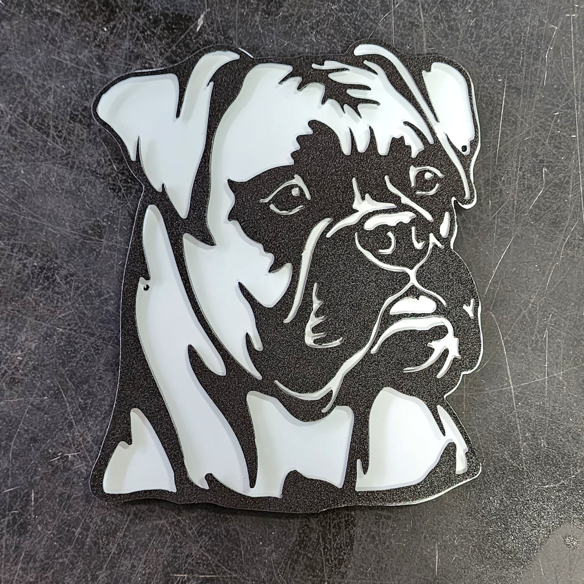 Boxer Metal Wall Art