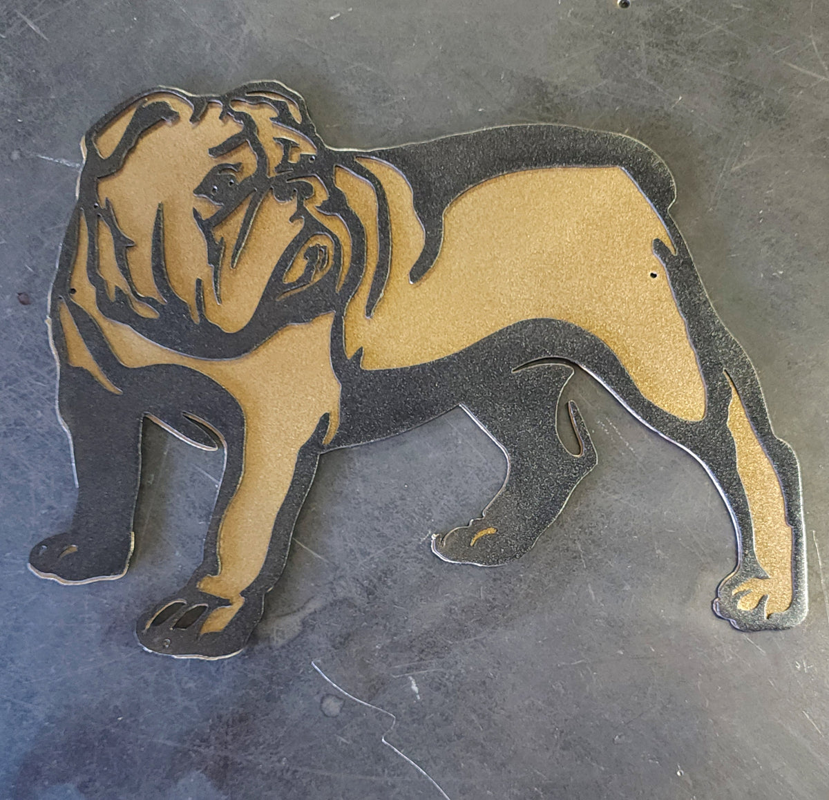 Bulldog Metal Wall Art