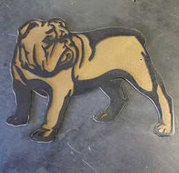 Bulldog Metal Wall Art