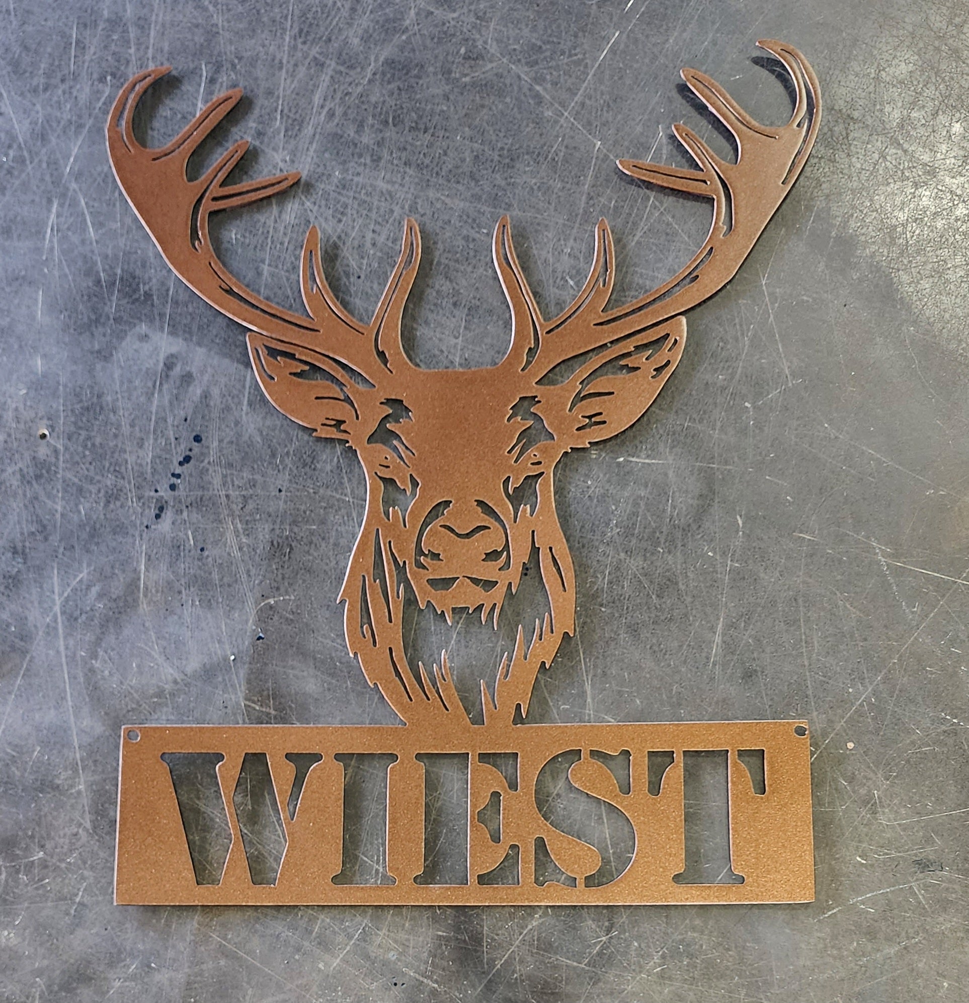 White-Tailed Metal Wall Art #3