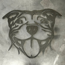 Pitbull Metal Wall Art