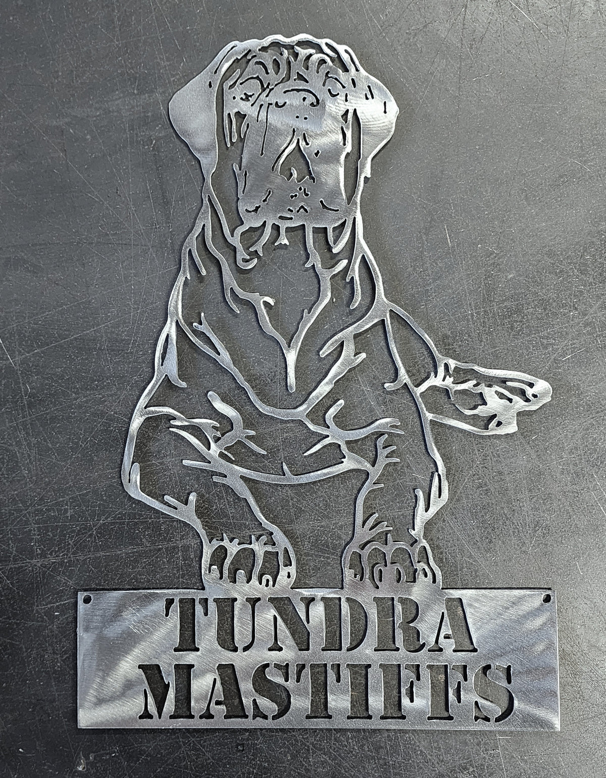Mastiff Metal Wall Art