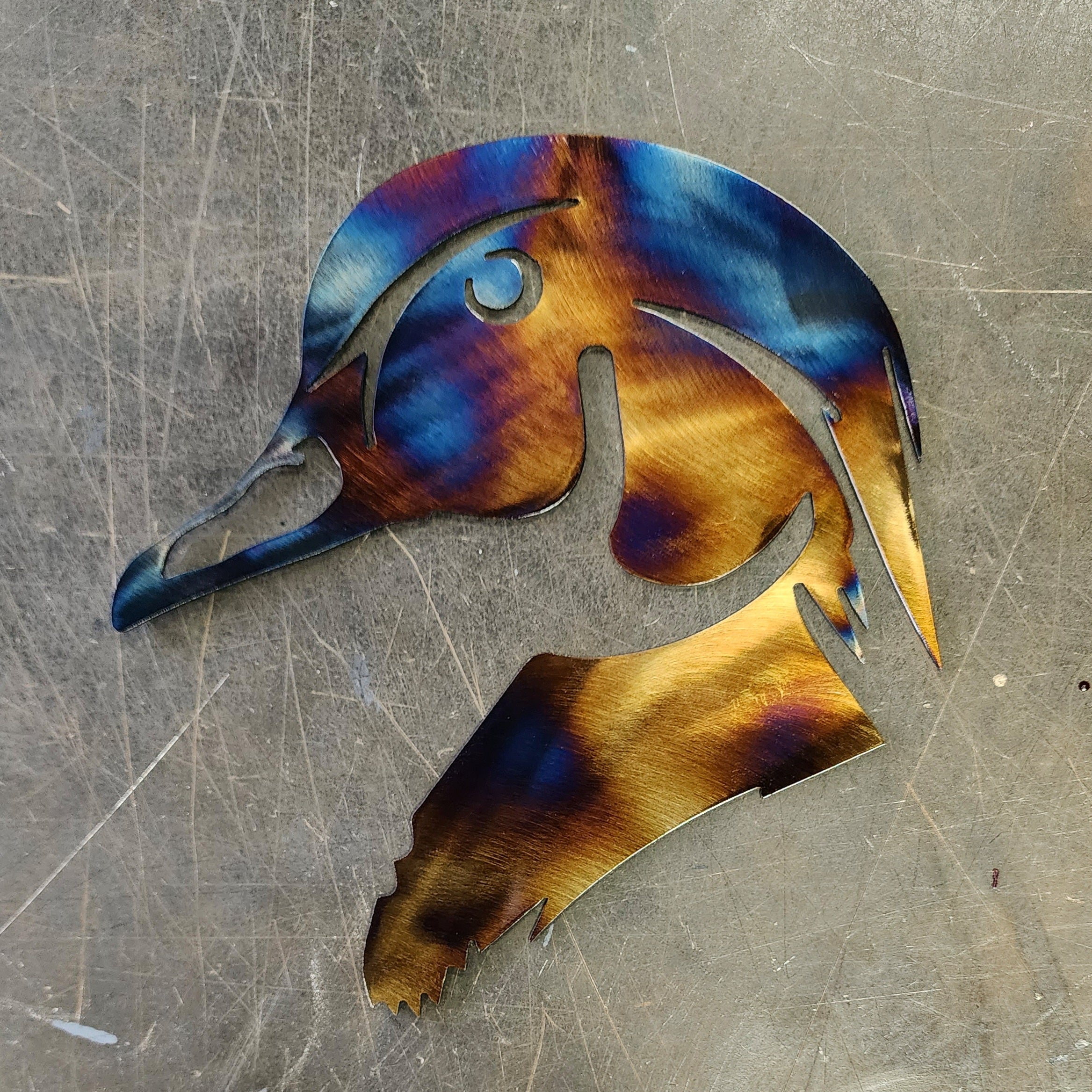 Duck Head Metal Wall Art