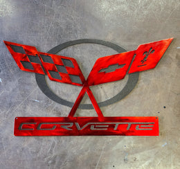 Corvette C5 Metal Wall Art