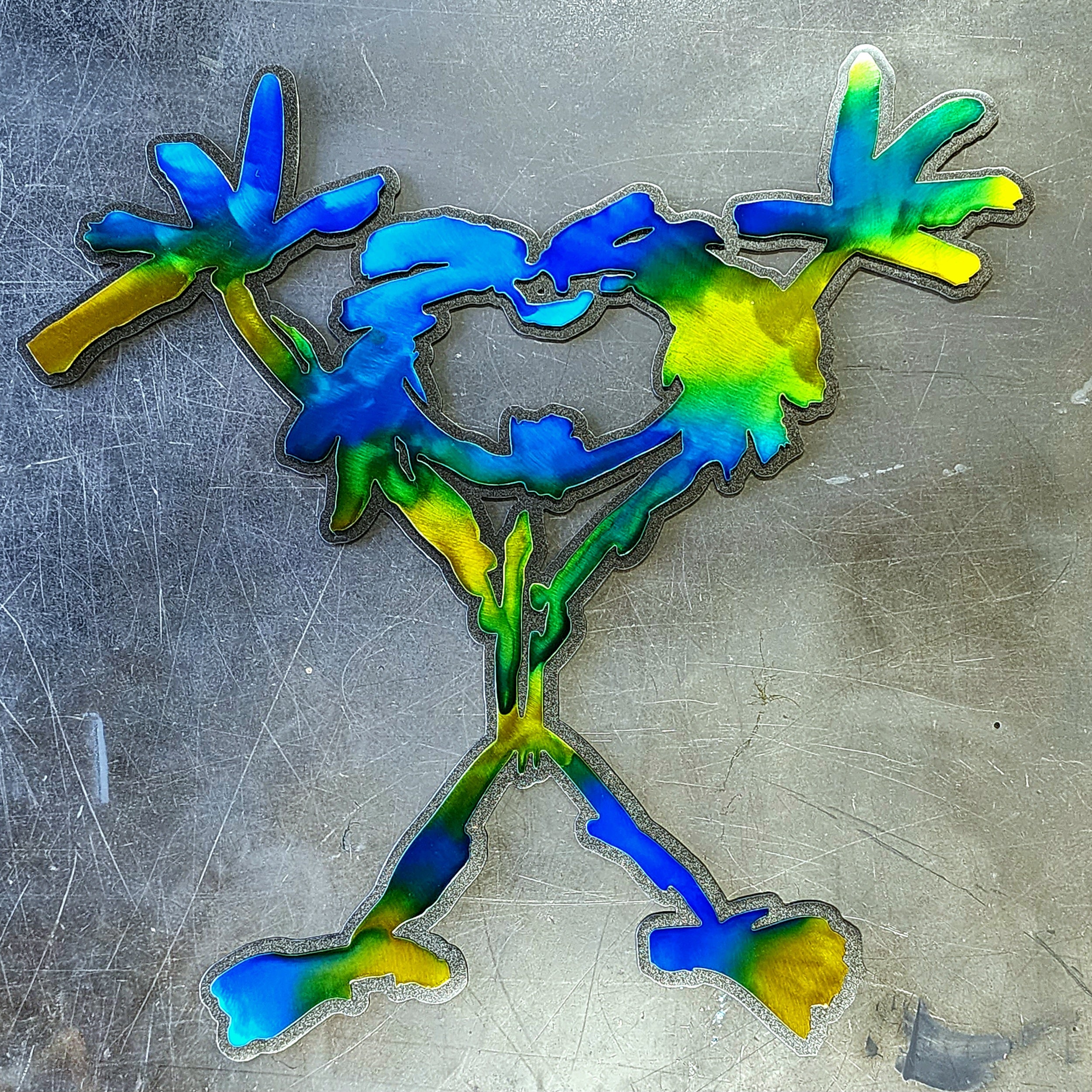 Pearl Jam "Stickman" Metal Art