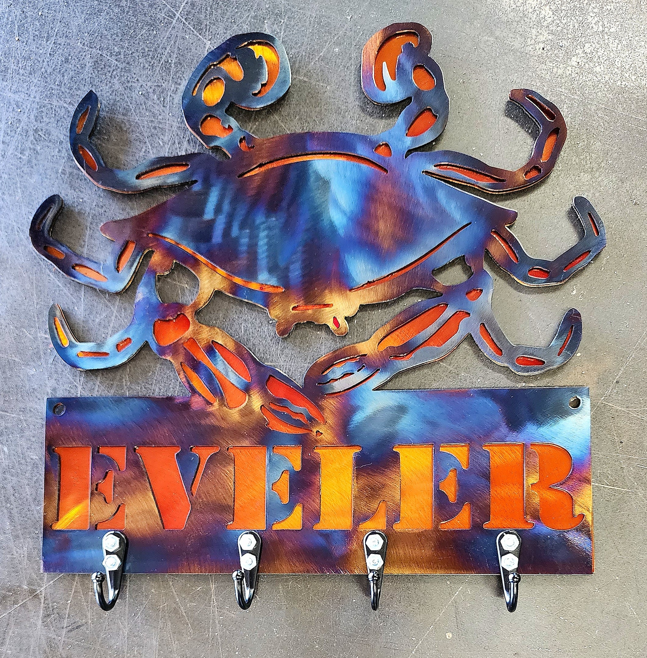 Blue Crab Key & Leash Hanger #1