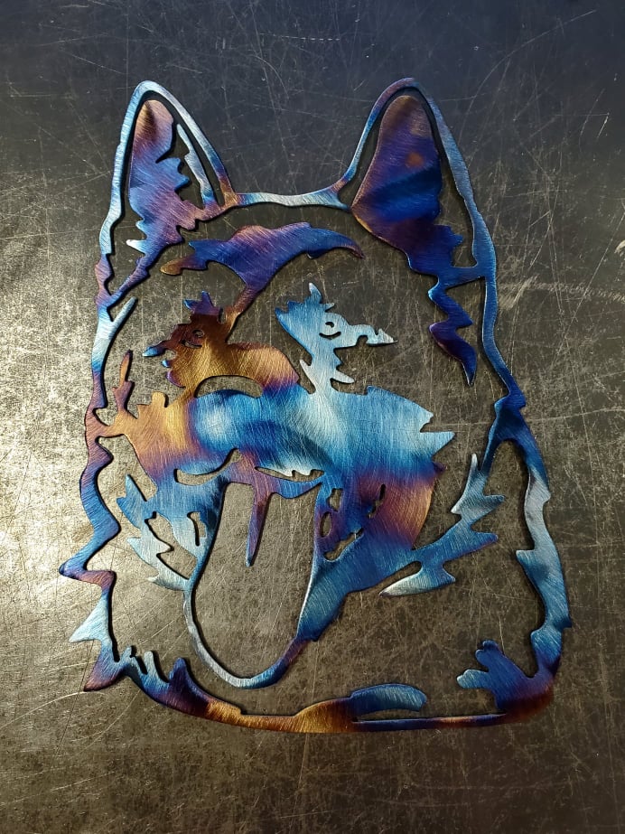 Akita Metal Wall Art
