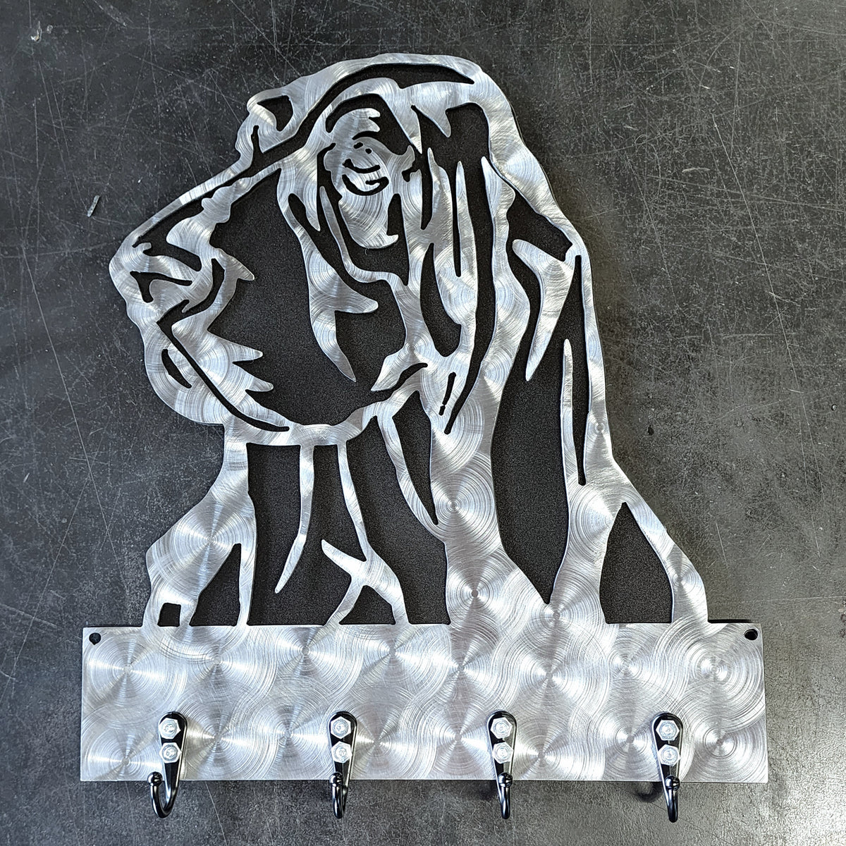 Basset Hound Metal Wall Art
