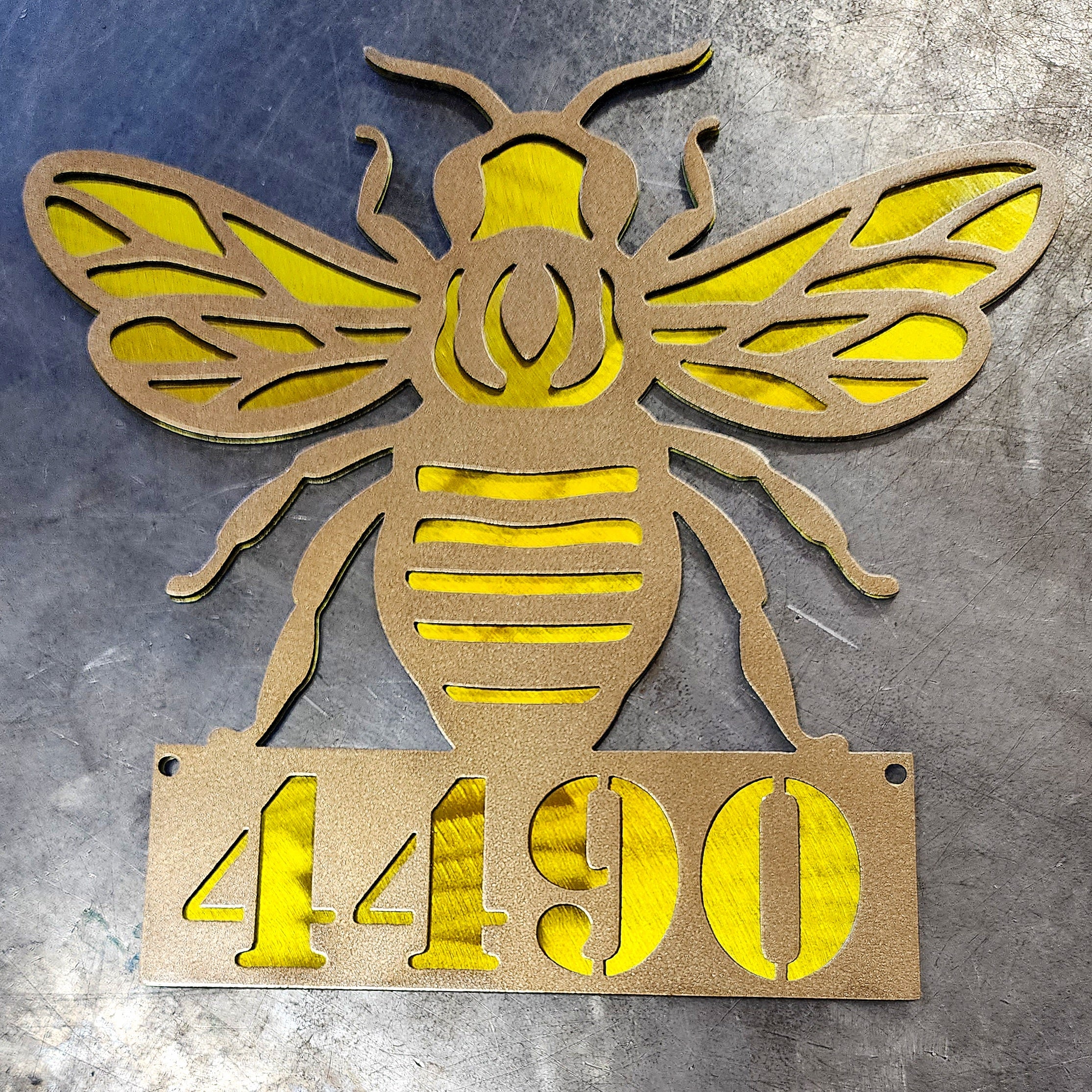 Bronze Metallic & Yellow Candy